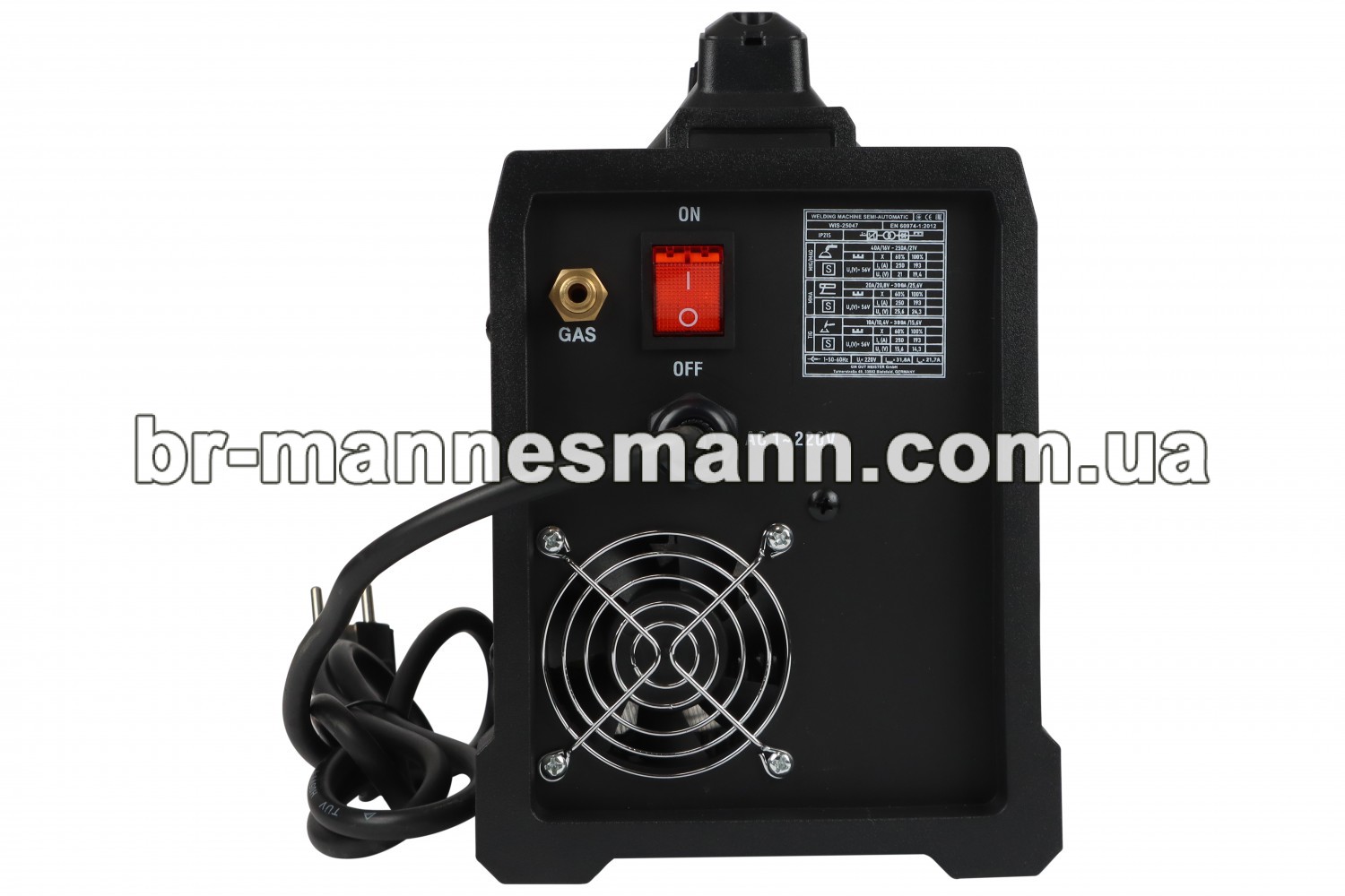 ІНВЕРТОР ЗВАРЮВАЛЬНИЙ MIG/MMA/TIG (НАПІВАВТОМАТ) GUT MECHANIC 4.7KVA 10-250A (ДРІТ 0.8-1MM, ЕЛЕКТРОДИ 1.6-4.0MM) WIS25047 - фото 6